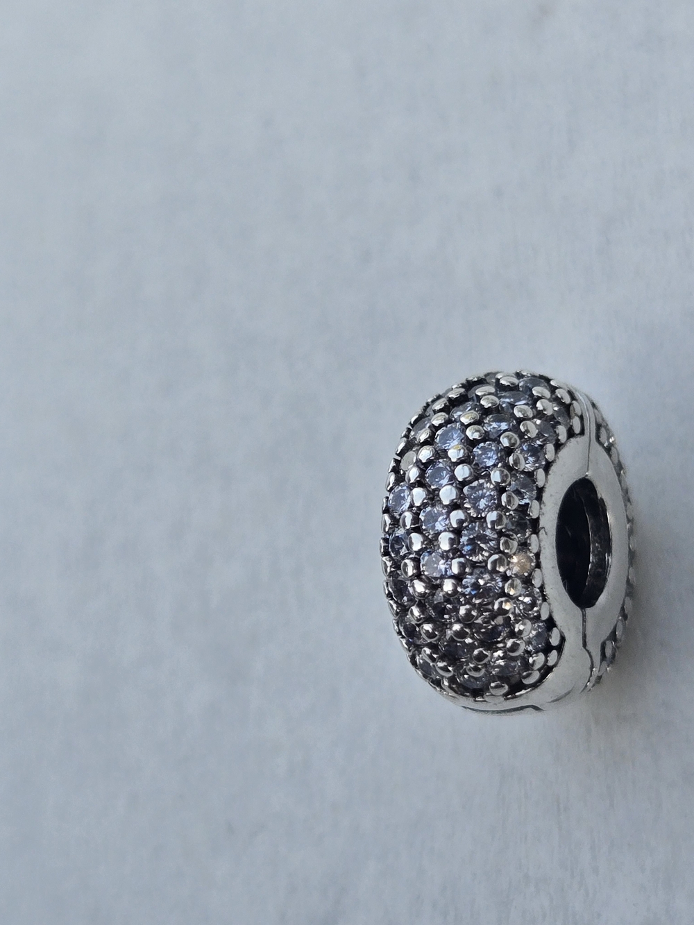 Pandora Silver Pavé CZ Charm - Silver